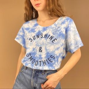 Sunshine & Smoothies Cloudy Blue SkyTieDye